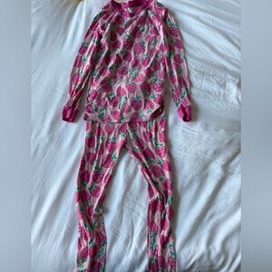 Little Sleepies Strawberries 3T Bamboo PJ Set